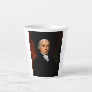 James Madison the 4th President: Colonial America Latte Mug