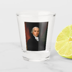James Madison the 4th President: Colonial America Shot Glass
