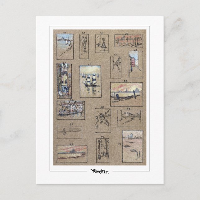 James McNeill Whistler #339-2 - Fine Art Postca… Postcard (Front)