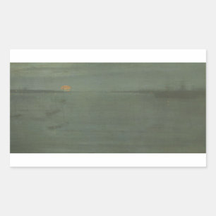 James McNeill Whistler - Nocturne- Blue and Gold Sticker