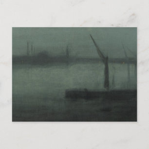 James McNeill Whistler - Nocturne- Blue and Silver Postcard