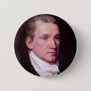 James Monroe 2 Inch Round Button