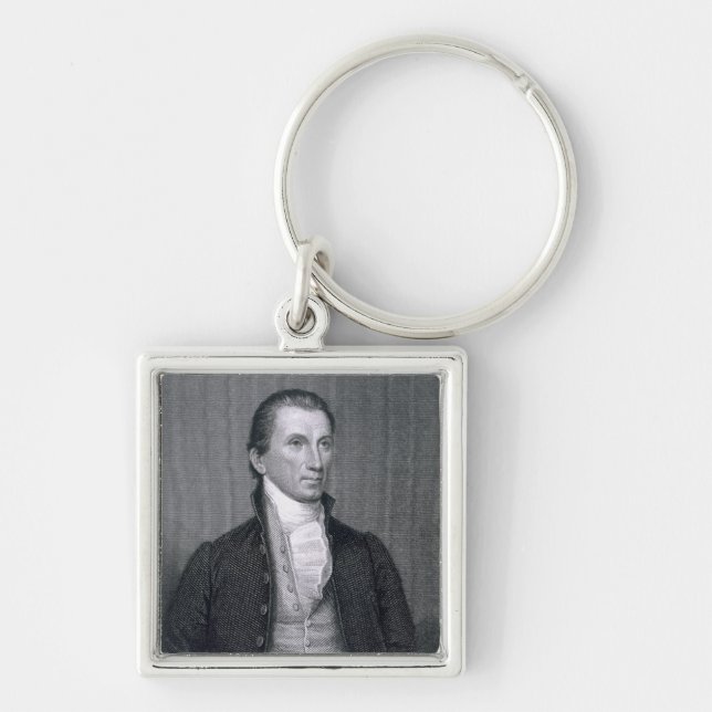 James Monroe, engraved by Asher Brown Durand (1796 Keychain (Front)