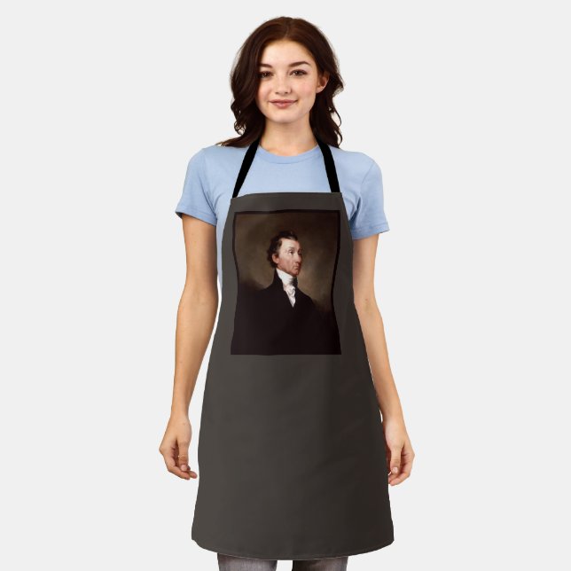James Monroe Portrait, Early American President Apron (Worn)