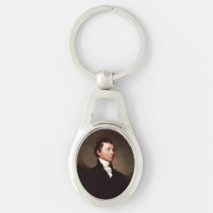 James Monroe Portrait, Early American President Keychain