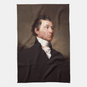 James Monroe Portrait, Early American President Kitchen Towel