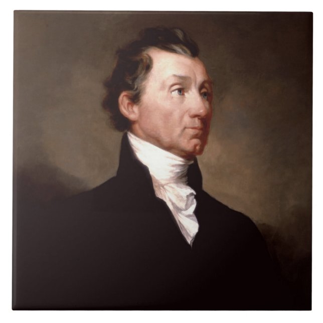 James Monroe Portrait, Early American President Tile (Front)