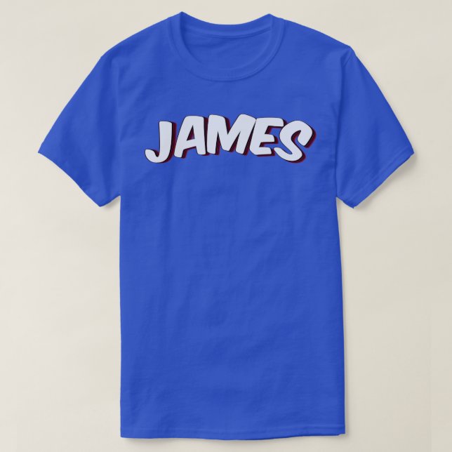 James My Name Is James T-Shirt (Design Front)