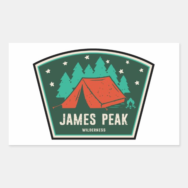 James Peak Wilderness Colorado Camping Sticker (Front)