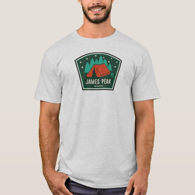 James Peak Wilderness Colorado Camping T-Shirt (Front)
