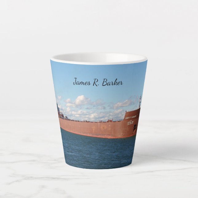 James R. Barker latte mug (Front)