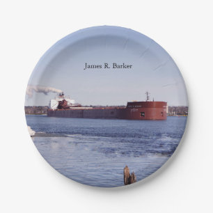 James R. Barker paper plate