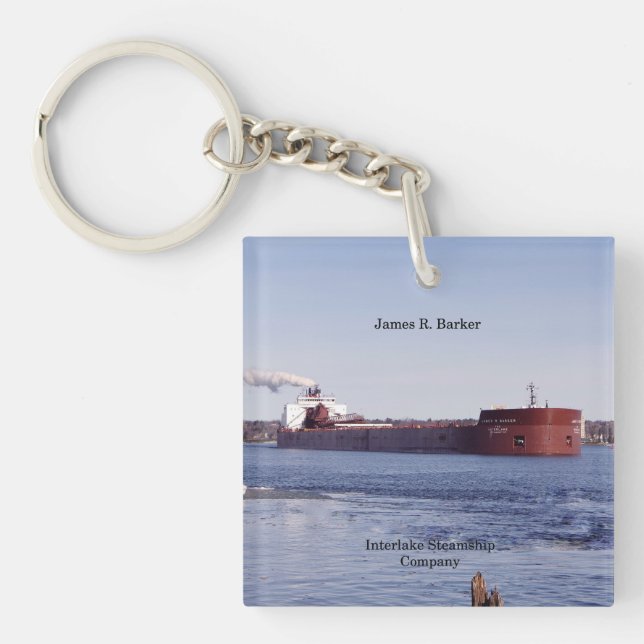 James R. Barker porte - clé acrylique (Devant)