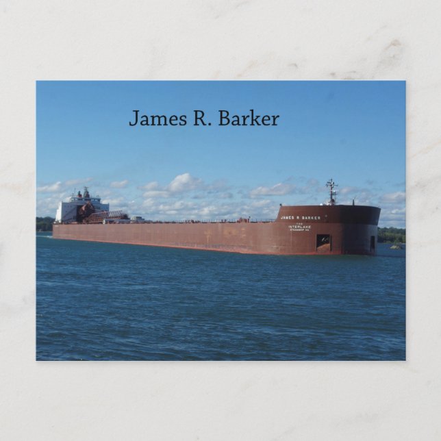 James R. Barker post card (Front)