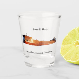 James R. Barker shot glass