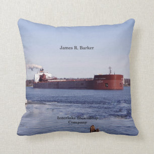 James R. Barker square pillow