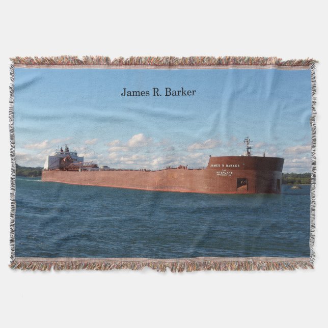 James R. Barker woven blanket (Front)