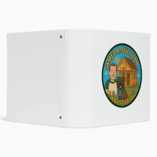 James R. Sullivan Art Studio Logo 3-Ring Binder