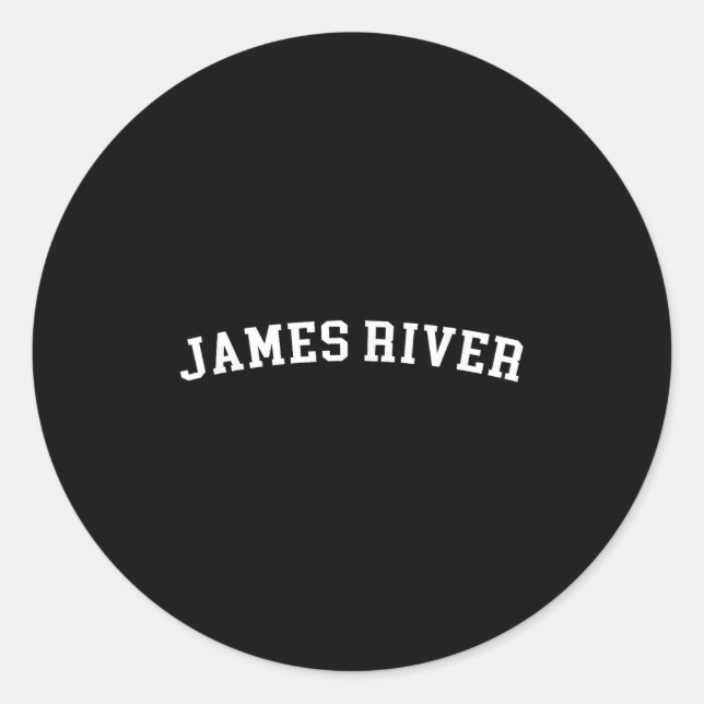 James River  Classic Round Sticker (Front)
