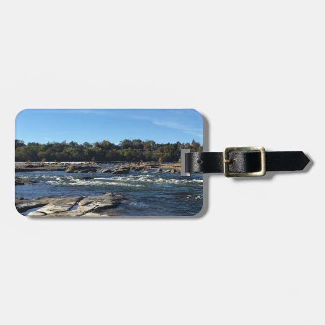 James River Scenic Nature Inspired  Luggage Tag (Front Horizontal)
