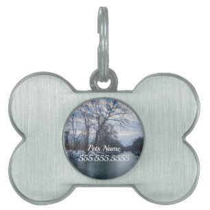 James River Winter Pet Name Tag