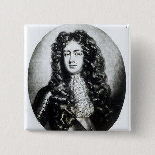 James Scott, Duke of Monmouth and Buccleuch 2 Inch Square Button