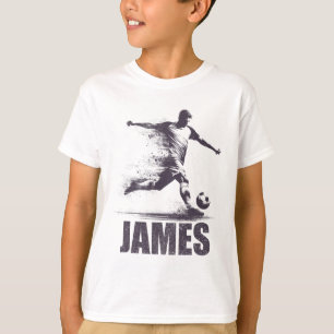 James Soccer Boys Personalized First Name James T-Shirt