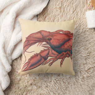 James Sowerby Serrated Lobster Throw Pillow