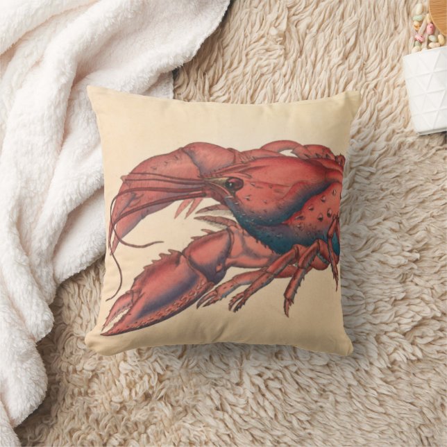 James Sowerby  Serrated Lobster   Throw Pillow (Blanket)