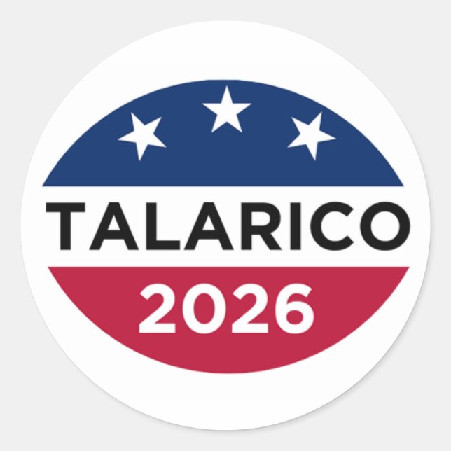 James Talarico 2026 Campaign Stickers (Front)
