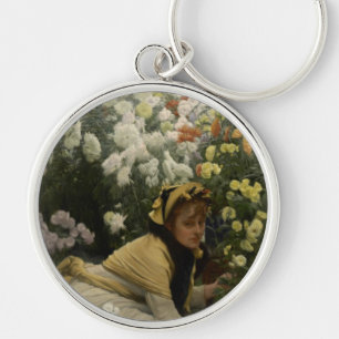 James Tissot Chrysanthemums Keychain