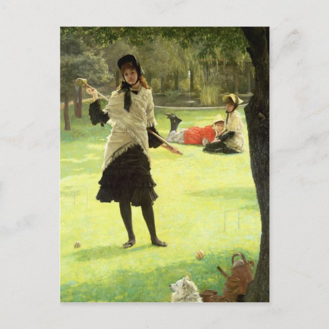 James Tissot | Croquet, c.1878 Postcard (Front)