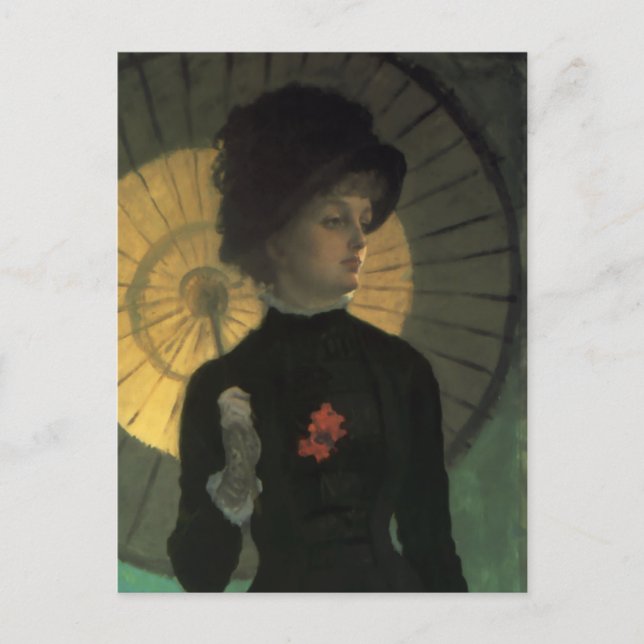 James Tissot Newton Parasol Carte postale (Devant)