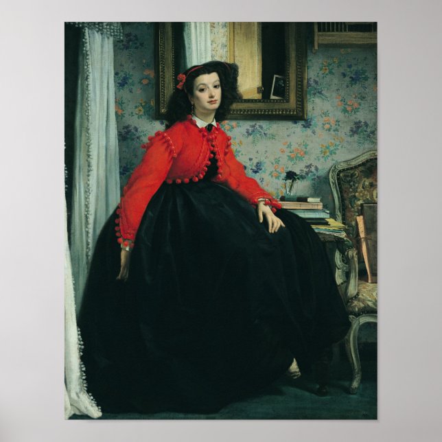 James Tissot | Portrait of Mlle. L.L.  1864 Poster (Front)