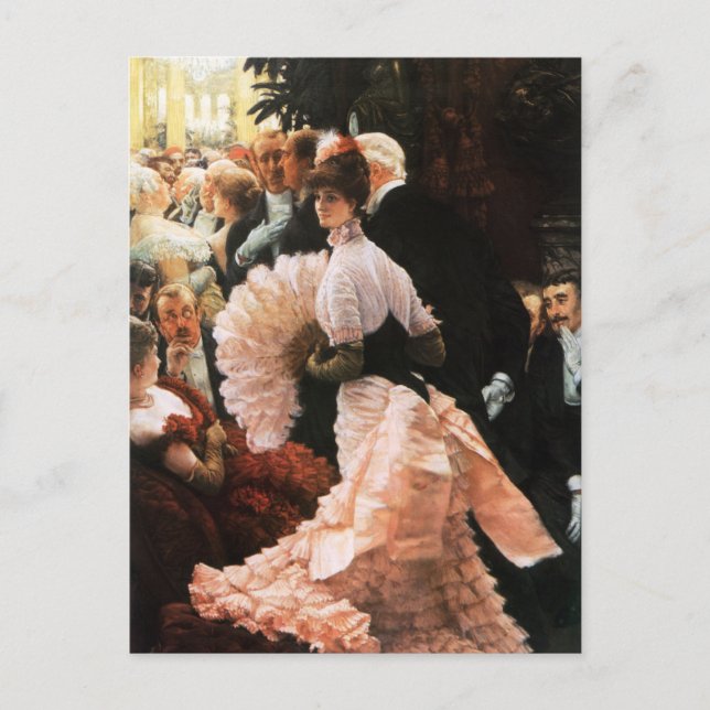 James Tissot The Political Lady postcard (Front)