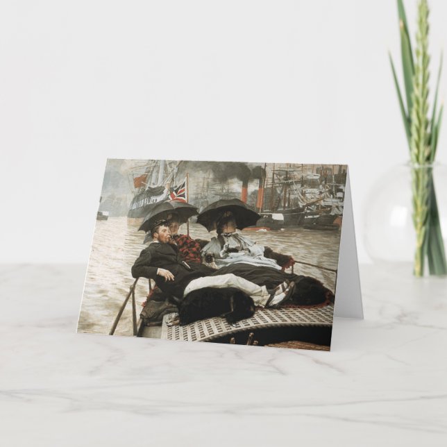 James Tissot - The Thames Holiday Card (Front)