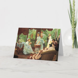 James Tissot Victorian Tea Party Greeting Card