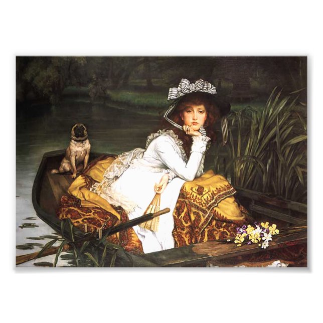 James Tissot Young Lady in a Boat Print (Front)