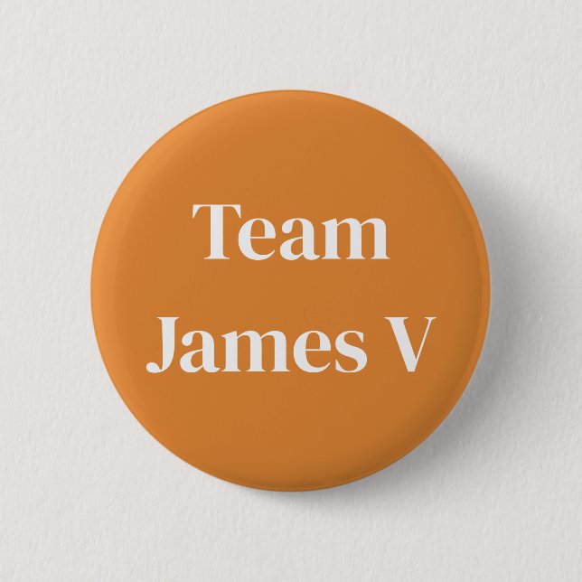 James V, King of Scots 2 Inch Round Button (Front)