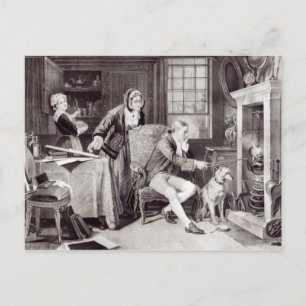 James Watt Playing with Steam Postcard