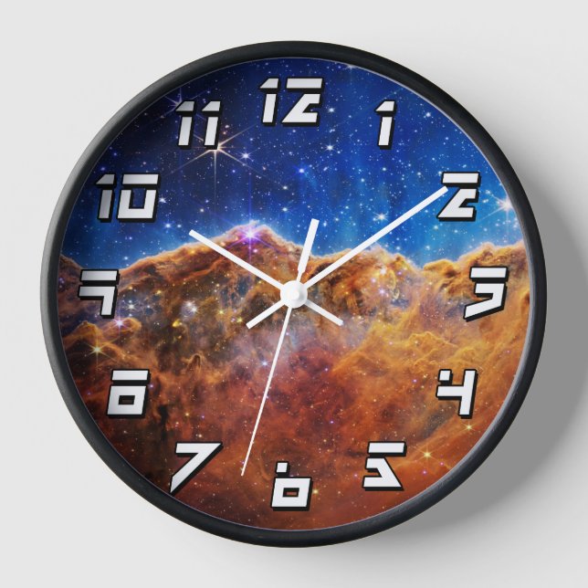 James Webb Space Telescope Carina Nebula Clock (Front)