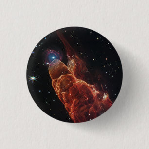 James Webb Space Telescope Cosmic Tornado 1 Inch Round Button