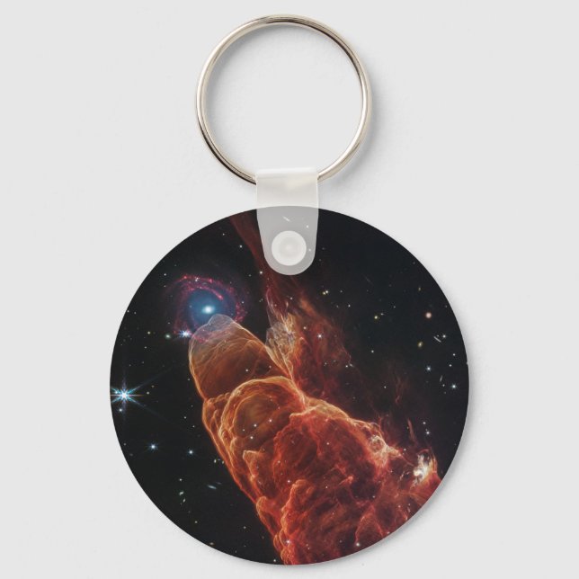 James Webb Space Telescope Cosmic Tornado Keychain (Front)