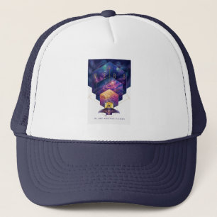 James Webb Space Telescope Illustration Art Trucker Hat