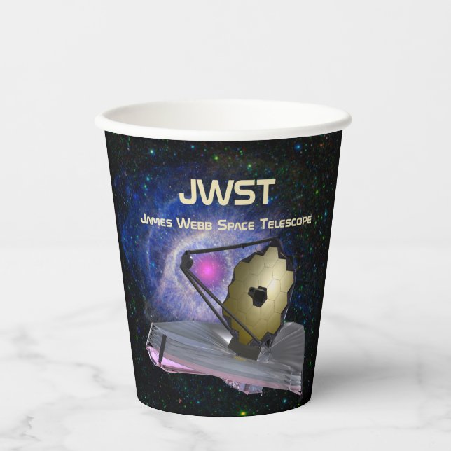 James Webb Space Telescope JWST Paper Cups (Front)