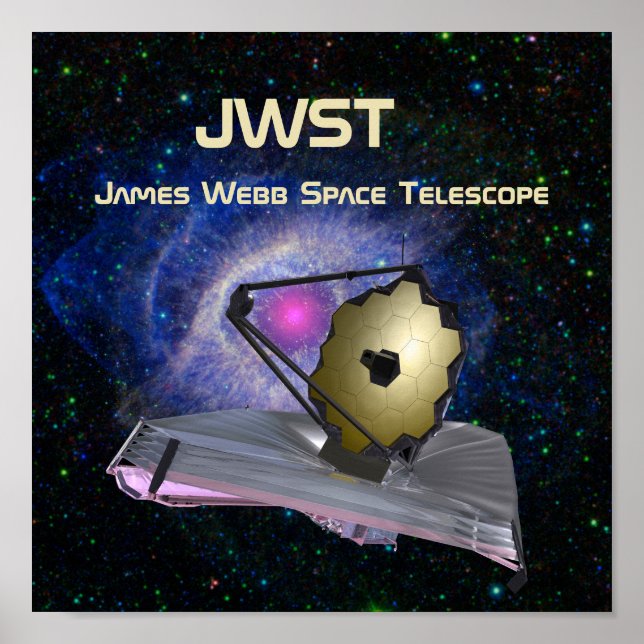 James Webb Space Telescope JWST Poster (Front)