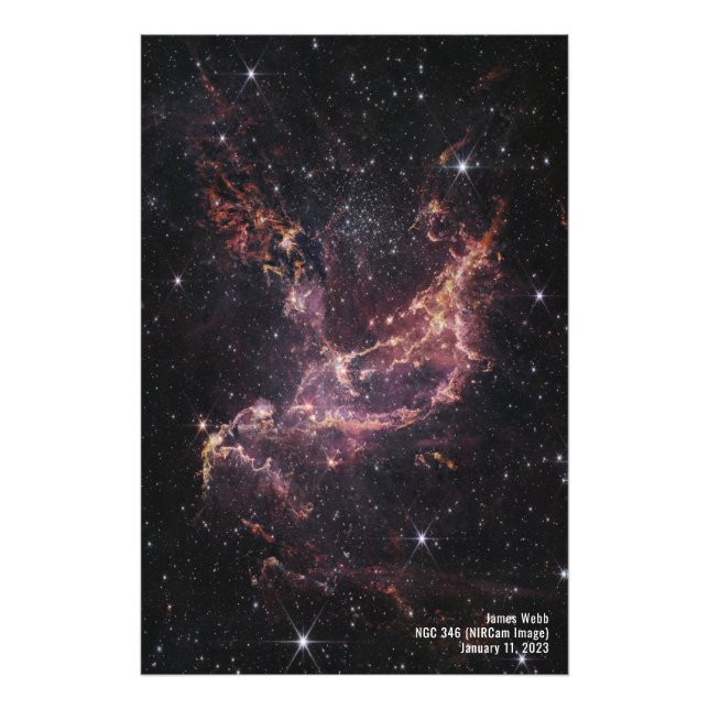 James Webb Space Telescope NGC 346 (NIRCam Image) Photo Print (Front)