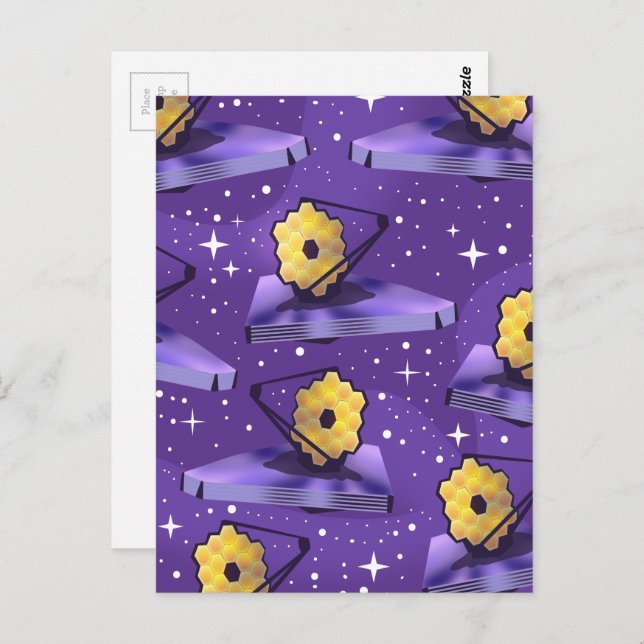 James Webb Space Telescope pattern Postcard (Front/Back)