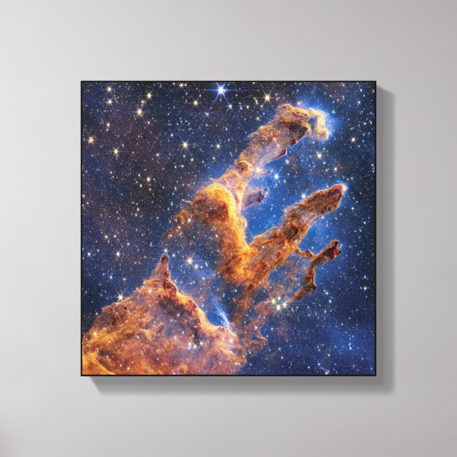 James Webb Space Telescope Pillars of Creation Canvas Print (Front)