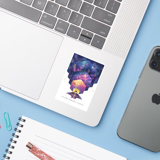 James Webb Space Telescope Poster. (Laptop w/ iPhone)